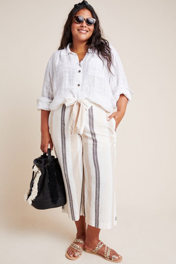 Shorebound Cropped Wide-Leg Pants