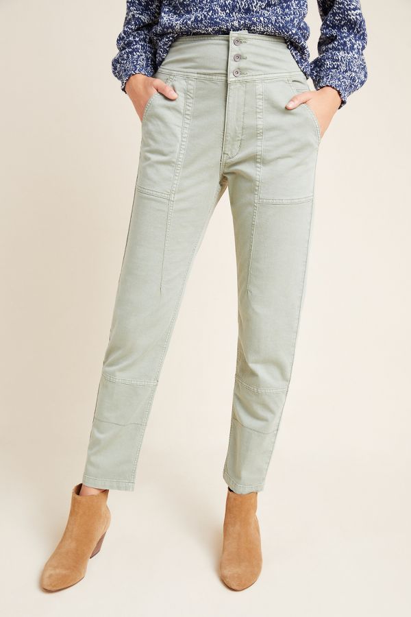 Flynn Tapered Knit Trousers | Anthropologie