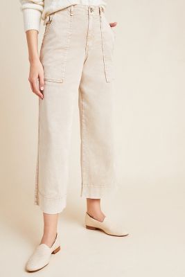 utility cropped trousers