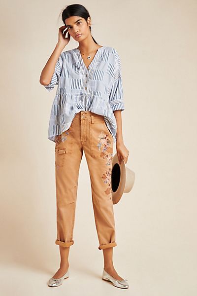 Wanderer Embroidered Cargo Pants
