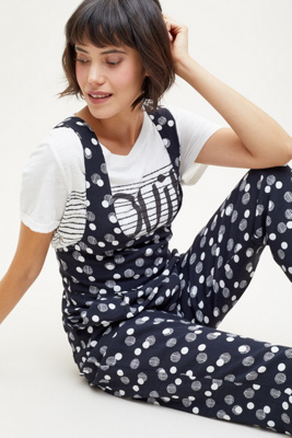 polka dot dungarees