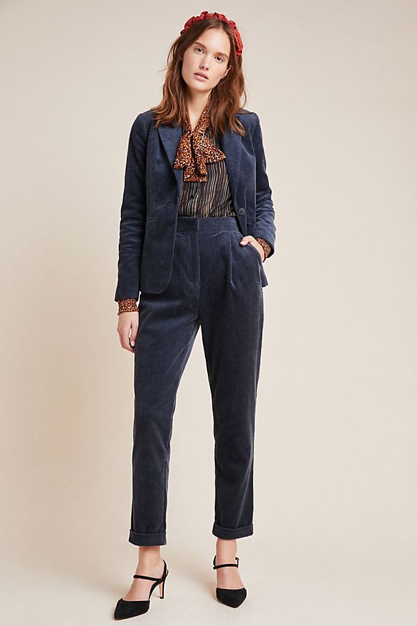 Slide View: 1: Foster Tapered Corduroy Pants