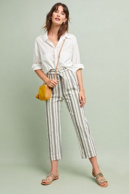 anthropologie striped pants