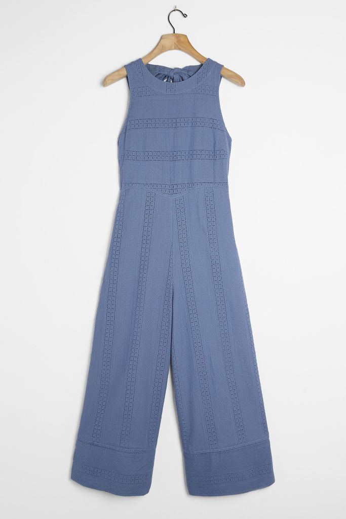 Avril Eyelet Jumpsuit | Anthropologie