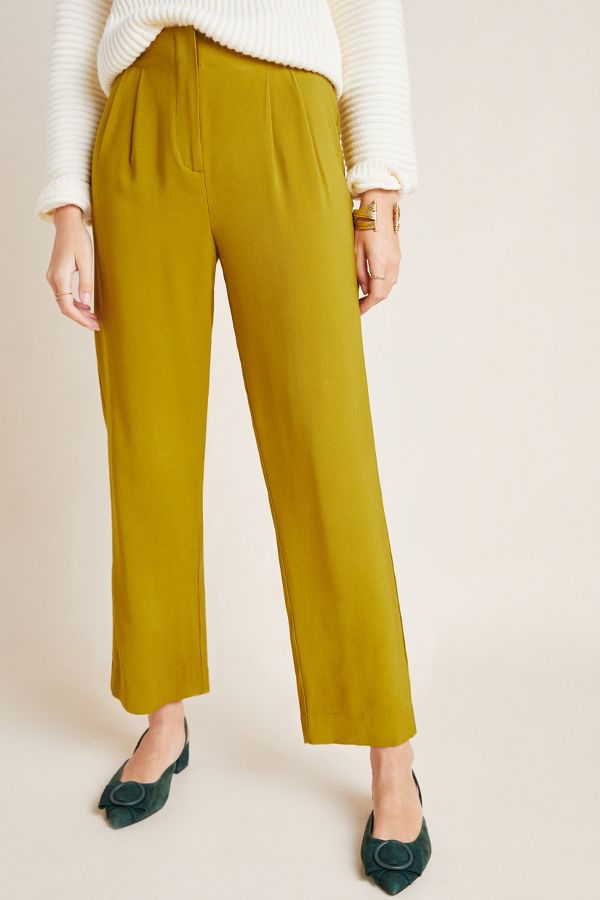 Blythe Pleated Trousers | Anthropologie