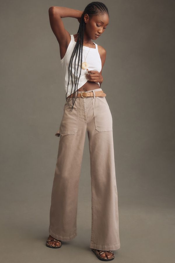 Slide View: 1: Self Contrast Georgia Utility Pants