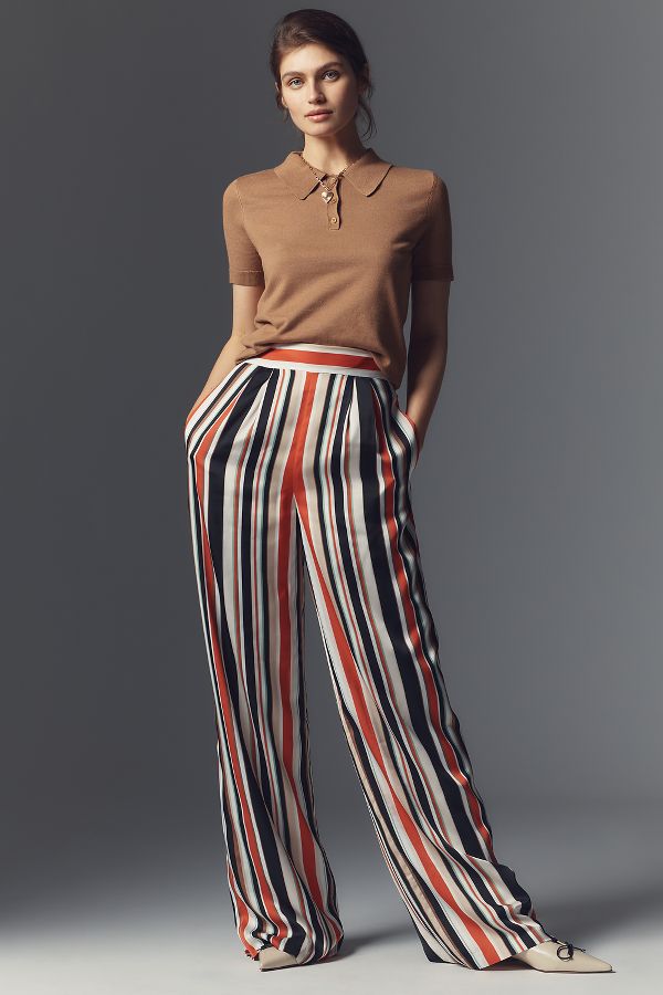 Slide View: 2: Hutch Riviera Printed Wide-Leg Pants