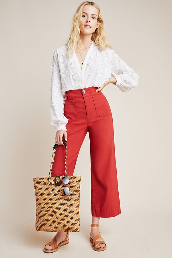 Slide View: 1: Wide-Leg Trousers