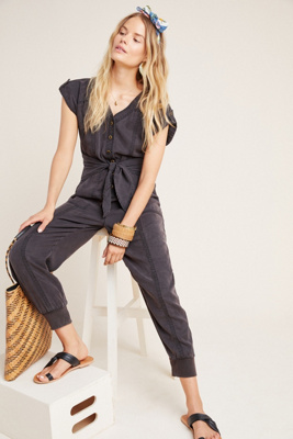 anthropologie jogger jumpsuit