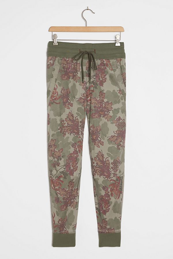 Slide View: 1: Mixed-Knit Joggers