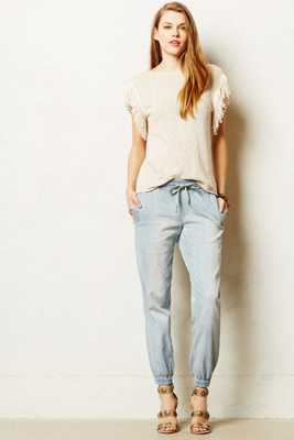 chambray joggers