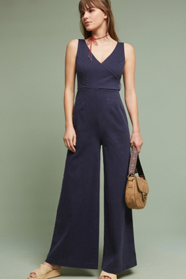 anthropologie green jumpsuit