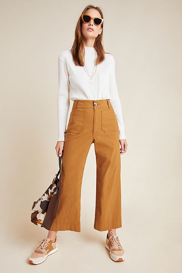 Slide View: 1: Wide-Leg Trousers