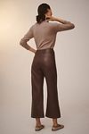 Thumbnail View 3: The Colette Cropped Wide-Leg Trousers by Maeve: Vegan Leather Edition