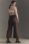 Thumbnail View 7: The Colette Cropped Wide-Leg Trousers by Maeve: Vegan Leather Edition