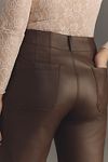 Thumbnail View 8: The Colette Cropped Wide-Leg Trousers by Maeve: Vegan Leather Edition