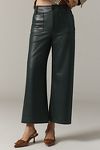 Thumbnail View 2: The Colette Cropped Wide-Leg Pants by Maeve: Faux-Leather Edition