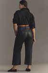 Thumbnail View 7: The Colette Cropped Wide-Leg Pants by Maeve: Faux-Leather Edition