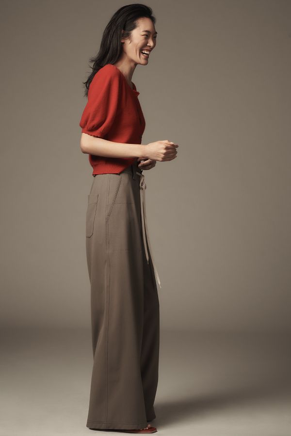 Slide View: 4: Closed Wystan Wide-Leg Pants