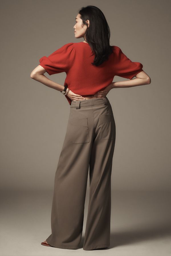 Slide View: 3: Closed Wystan Wide-Leg Pants