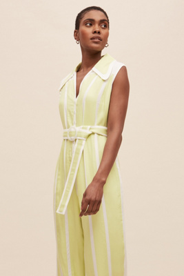 sunny girl linen playsuit