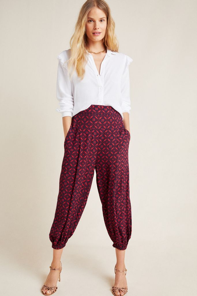 Printed Harem Pants Anthropologie