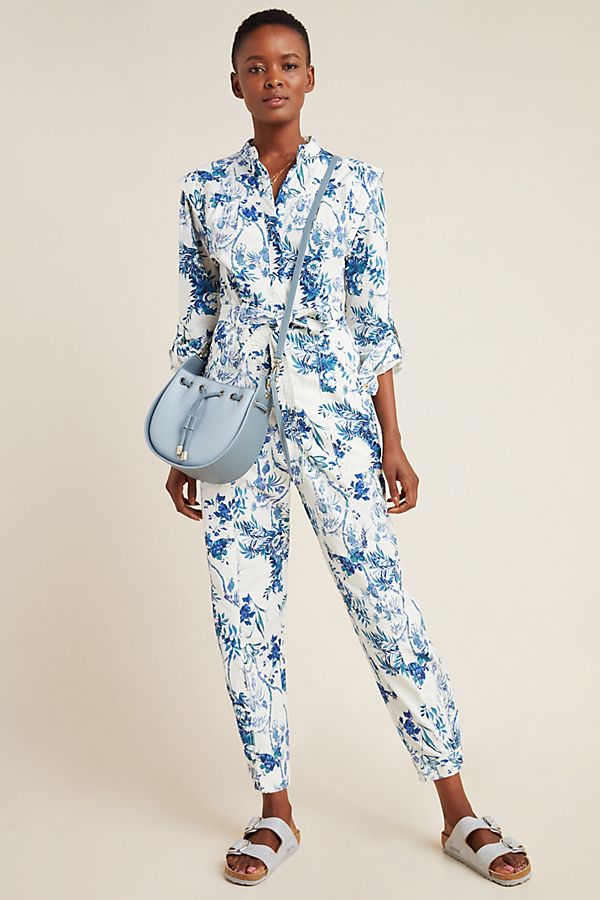 Slide View: 1: Lucienne Belted Jumpsuit
