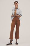 Thumbnail View 1: The Margot Kick-Flare Cropped Pants by Maeve: Textured Edition