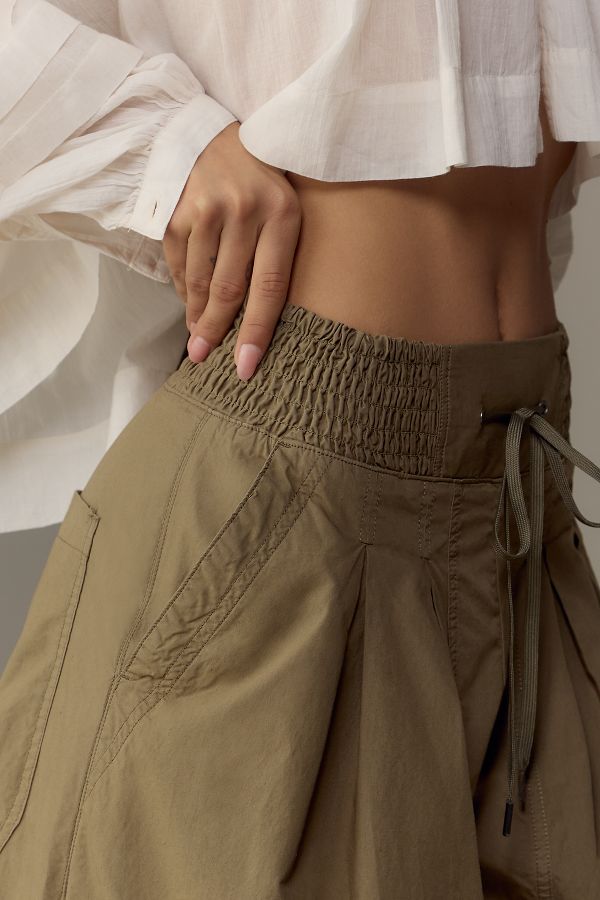 Slide View: 4: By Anthropologie Wide-Leg Parachute Pants