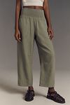 Thumbnail View 2: The Reese Smocked Pull-On Barrel Pants by Pilcro: Linen Blend Edition