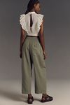 Thumbnail View 3: The Reese Smocked Pull-On Barrel Pants by Pilcro: Linen Blend Edition