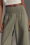 Thumbnail View 4: The Reese Smocked Pull-On Barrel Pants by Pilcro: Linen Blend Edition