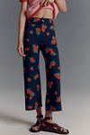 Thumbnail View 3: The Colette Cropped Wide-Leg Trousers by Maeve: Printed Linen Edition