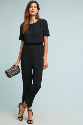 anthropologie black jumpsuit