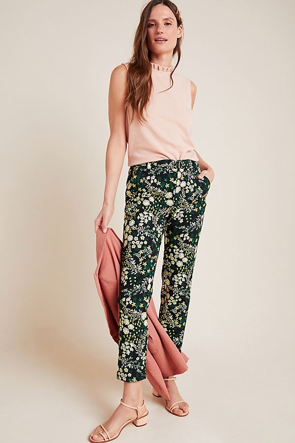 Slide View: 1: Posies Jacquard Trousers