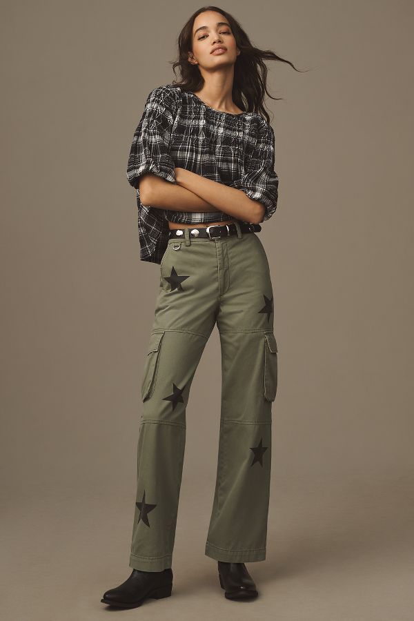 Slide View: 1: Pistola Addie High-Rise Cargo Pants