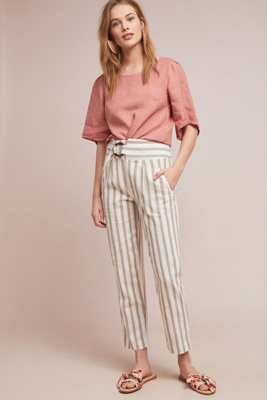 anthropologie striped pants