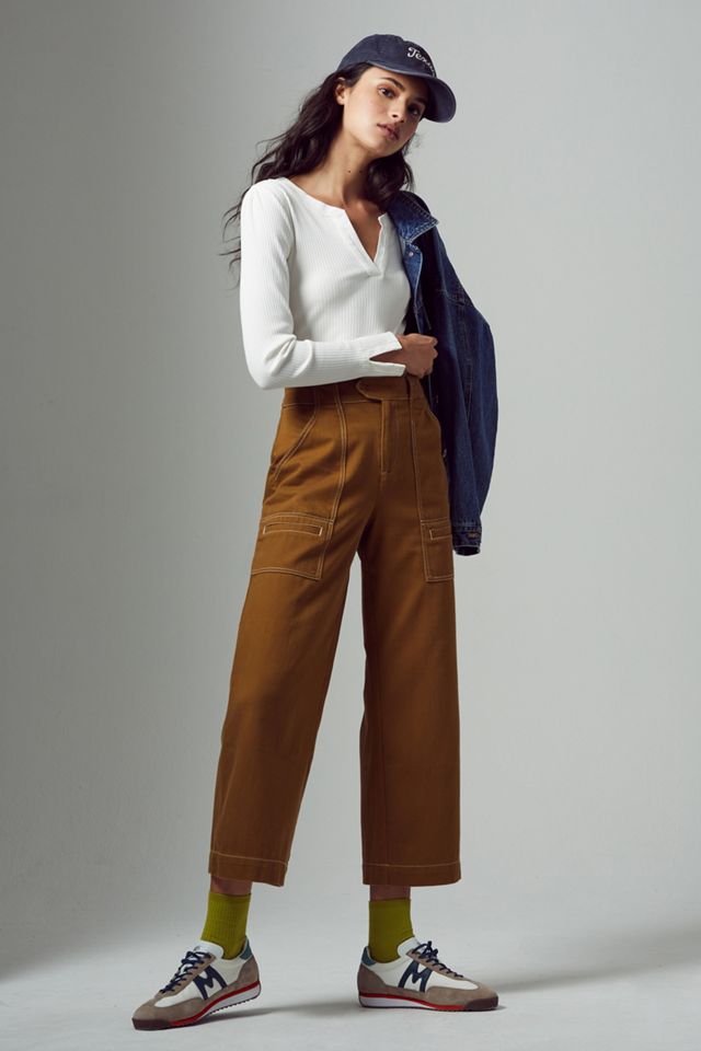 Porter Cropped Wide-Leg Pants