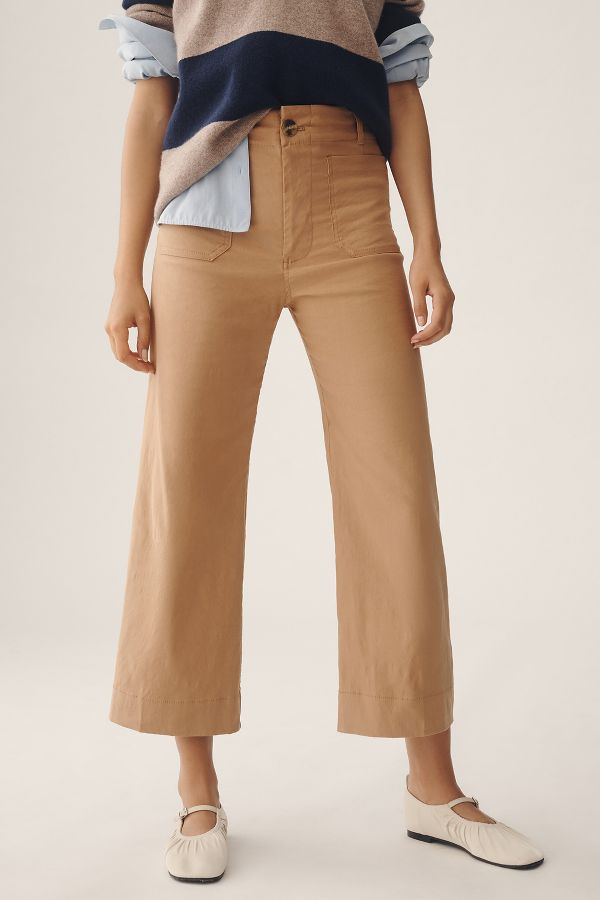 Slide View: 2: Le Pantalon Large Raccourci Colette par Maeve