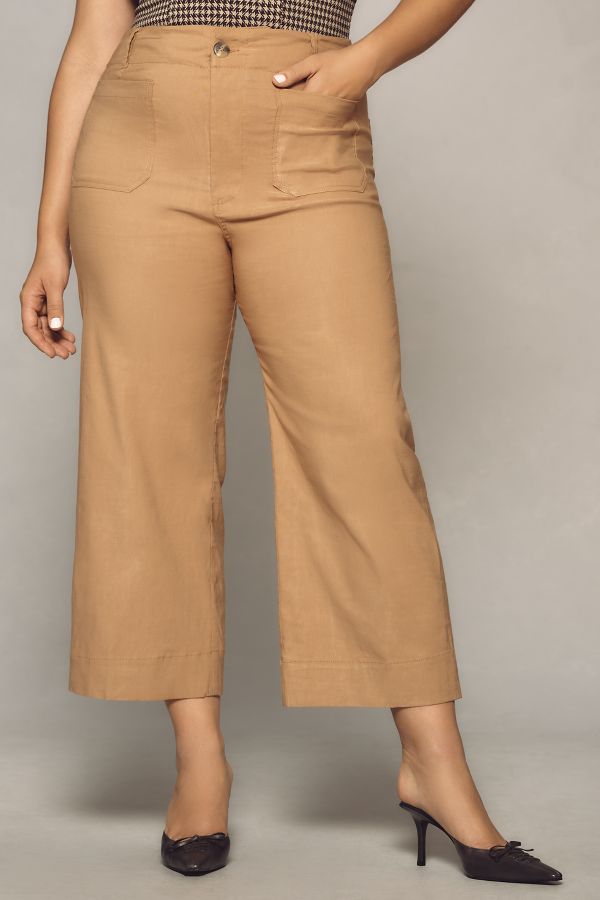 Slide View: 6: Le Pantalon Large Raccourci Colette par Maeve