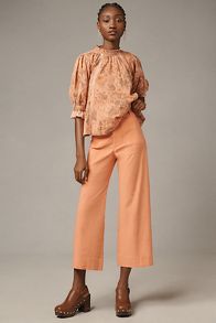 Vista de diapositivas: 1: Maeve The Colette Cropped Wide-Leg Trousers