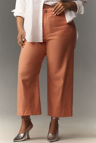 Vista de diapositivas: 5: Maeve The Colette Cropped Wide-Leg Trousers