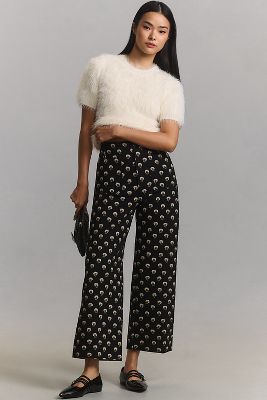 Los Pantalones Colette de Pierna Ancha Cortos por Maeve: Edición Ponte