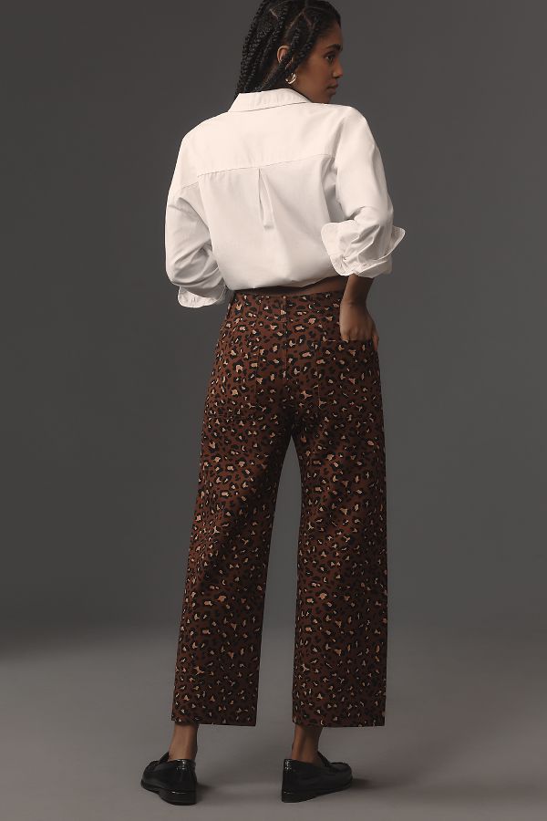 Slide View: 4: The Colette Cropped Wide-Leg Ponte Pants by Maeve