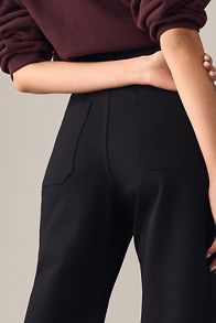 Slide View: 8: The Colette Cropped Wide-Leg Pants by Maeve: Ponte Edition