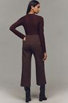 Thumbnail View 4: The Colette Cropped Wide-Leg Pants by Maeve: Ponte Edition