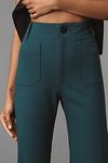 Thumbnail View 3: The Colette Cropped Wide-Leg Pants by Maeve: Ponte Edition