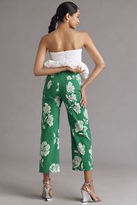 Slide View: 3: The Colette Cropped Wide-Leg Pants by Maeve