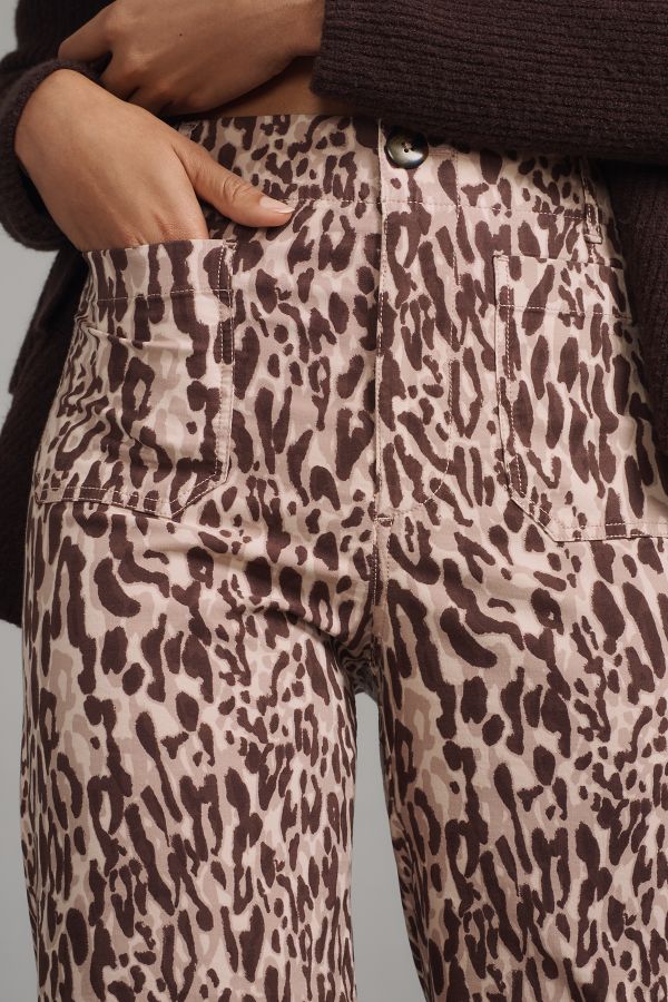 Slide View: 3: The Colette Cropped Wide-Leg Pants by Maeve