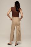 Thumbnail View 3: The Colette Cropped Wide-Leg Pants by Maeve: Linen Edition